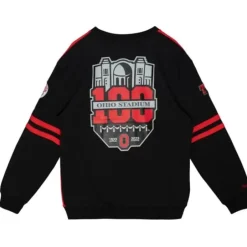 Men Mitchell & Ness Hoodies & Sweatshirts-All Over Crew 2.0 Ohio State