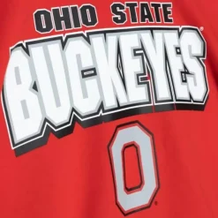 Men Mitchell & Ness Hoodies & Sweatshirts-All Over Crew 2.0 Ohio State