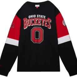Men Mitchell & Ness Hoodies & Sweatshirts-All Over Crew 3.0 Ohio State