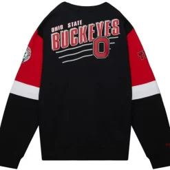 Men Mitchell & Ness Hoodies & Sweatshirts-All Over Crew 3.0 Ohio State
