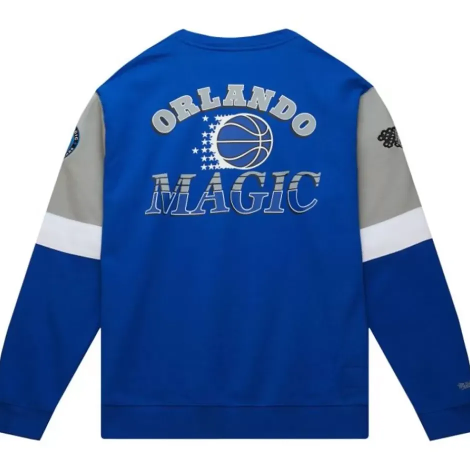 Men Mitchell & Ness Hoodies & Sweatshirts-All Over Crew 3.0 Orlando Magic