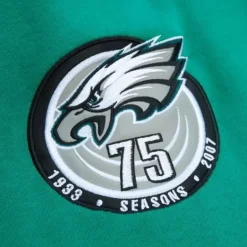 Men Mitchell & Ness Hoodies & Sweatshirts-All Over Crew 3.0 Philadelphia Eagles