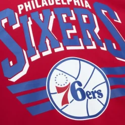 Men Mitchell & Ness Hoodies & Sweatshirts-All Over Crew 3.0 Philadelphia 76Ers