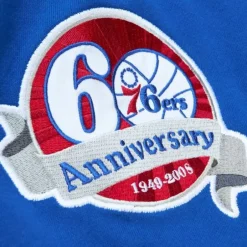 Men Mitchell & Ness Hoodies & Sweatshirts-All Over Crew 3.0 Philadelphia 76Ers