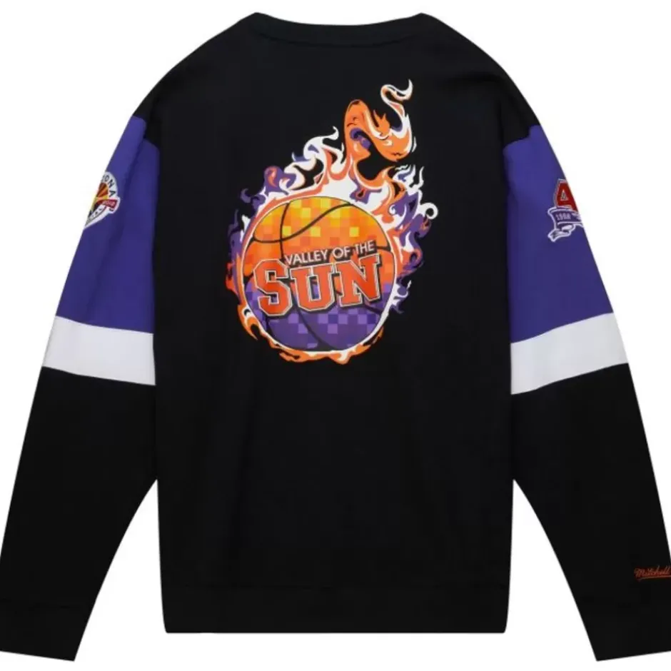 Men Mitchell & Ness Hoodies & Sweatshirts-All Over Crew 3.0 Phoenix Suns