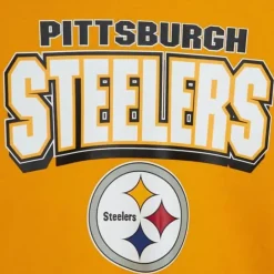 Men Mitchell & Ness T-Shirts & Tops-All Over Crew 2.0 Pittsburgh Steelers
