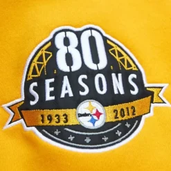 Men Mitchell & Ness Hoodies & Sweatshirts-All Over Crew 3.0 Pittsburgh Steelers