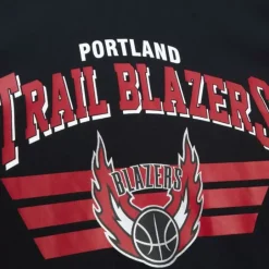 Men Mitchell & Ness Hoodies & Sweatshirts-All Over Crew 3.0 Portland Trail Blazers