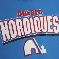 Men Mitchell & Ness Hoodies & Sweatshirts-All Over Crew 2.0 Quebec Nordiques