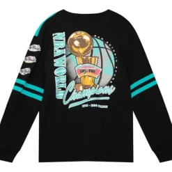 Men Mitchell & Ness T-Shirts & Tops-All Over Crew 2.0 San Antonio Spurs