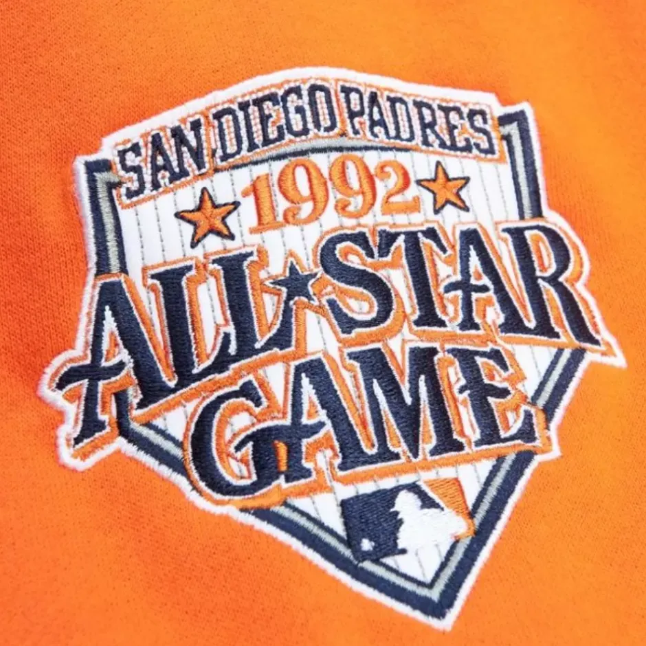 Men Mitchell & Ness Hoodies & Sweatshirts-All Over Crew 3.0 San Diego Padres