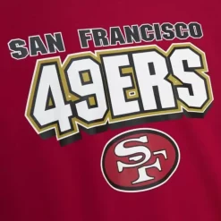 Men Mitchell & Ness T-Shirts & Tops-All Over Crew 2.0 San Francisco 49Ers