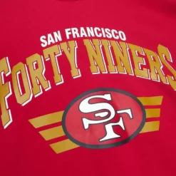Men Mitchell & Ness Hoodies & Sweatshirts-All Over Crew 3.0 San Francisco 49Ers