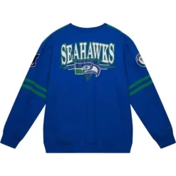 Men Mitchell & Ness T-Shirts & Tops-All Over Crew 2.0 Seattle Seahawks