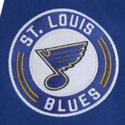 Men Mitchell & Ness Hoodies & Sweatshirts-All Over Crew 2.0 St. Louis Blues