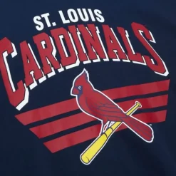 Men Mitchell & Ness Hoodies & Sweatshirts-All Over Crew 3.0 St. Louis Cardinals