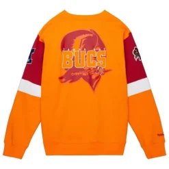 Men Mitchell & Ness Hoodies & Sweatshirts-All Over Crew 3.0 Tampa Bay Buccaneers