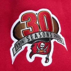 Men Mitchell & Ness Hoodies & Sweatshirts-All Over Crew 3.0 Tampa Bay Buccaneers