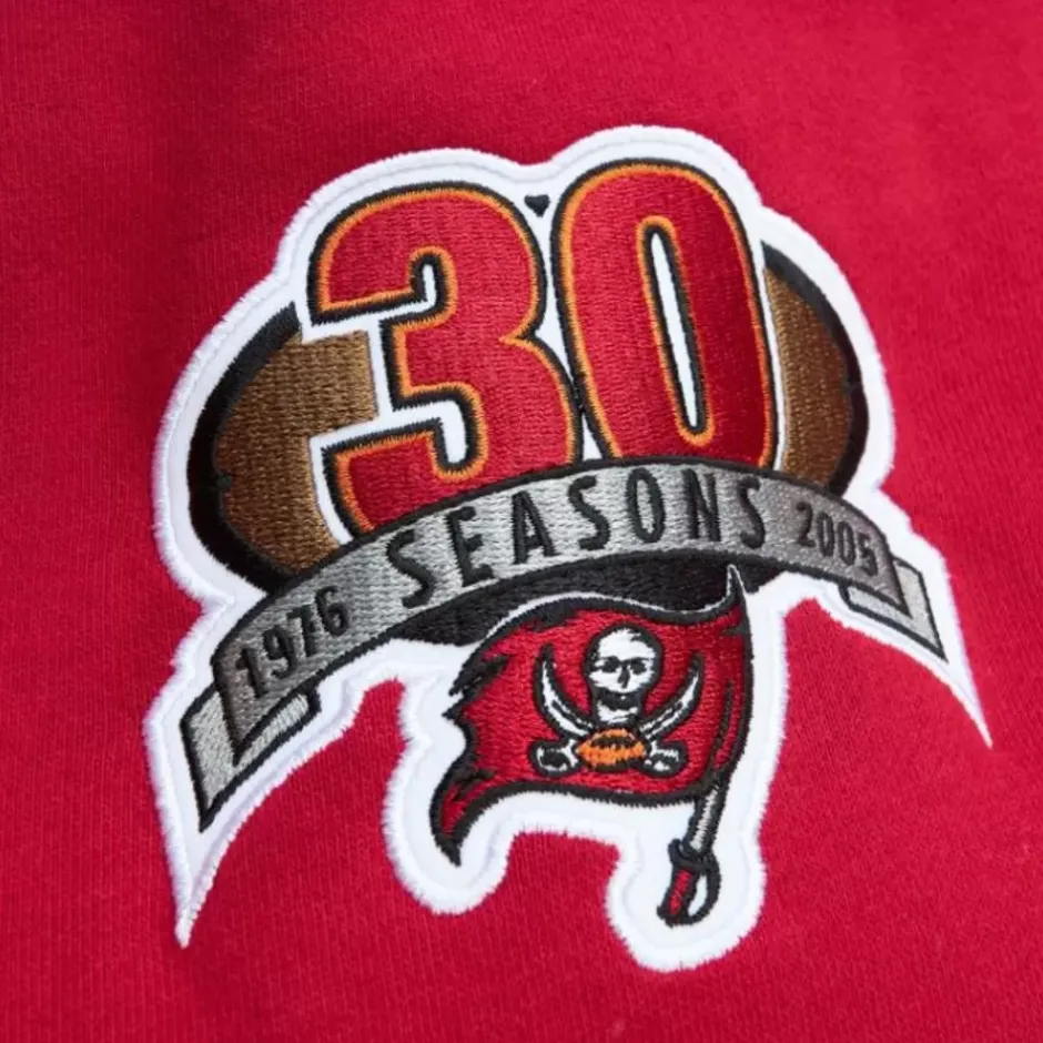 Men Mitchell & Ness Hoodies & Sweatshirts-All Over Crew 3.0 Tampa Bay Buccaneers
