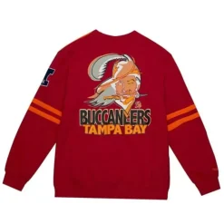 Men Mitchell & Ness T-Shirts & Tops-All Over Crew 2.0 Tampa Bay Buccaneers
