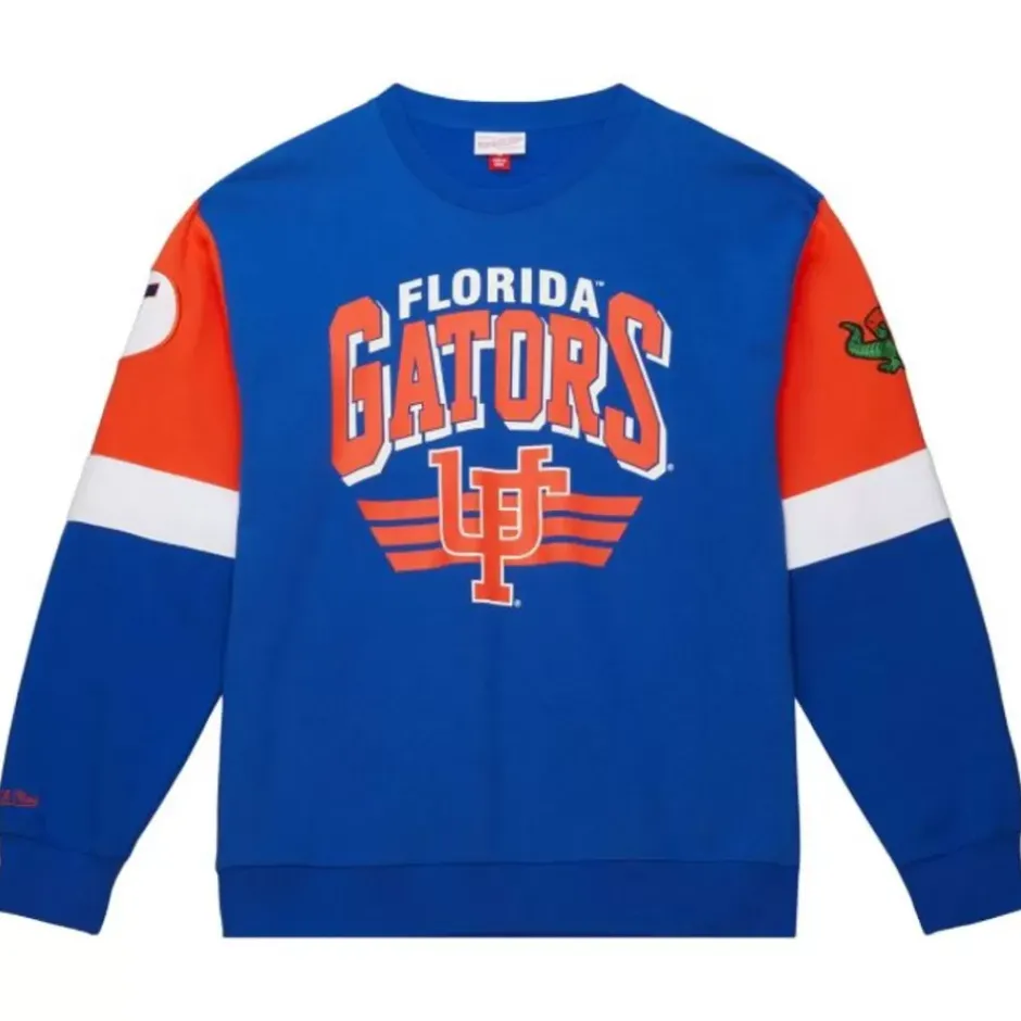 Men Mitchell & Ness Hoodies & Sweatshirts-All Over Crew 3.0 University Of Florida