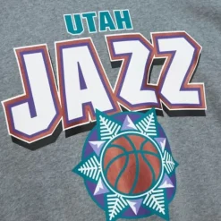 Men Mitchell & Ness T-Shirts & Tops-All Over Crew 2.0 Utah Jazz