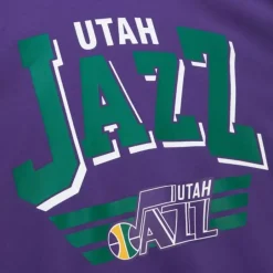 Men Mitchell & Ness Hoodies & Sweatshirts-All Over Crew 3.0 Utah Jazz