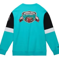 Men Mitchell & Ness Hoodies & Sweatshirts-All Over Crew 3.0 Vancouver Grizzlies