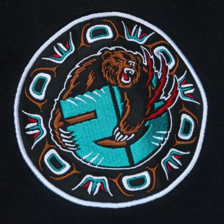 Men Mitchell & Ness Hoodies & Sweatshirts-All Over Crew 3.0 Vancouver Grizzlies