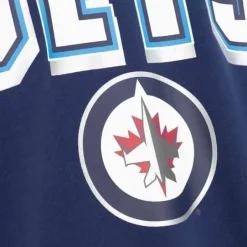 Men Mitchell & Ness Hoodies & Sweatshirts-All Over Crew 2.0 Winnipeg Jets