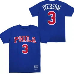Youth Mitchell & Ness Big Kids-Alt Name & Number Ss Tee Philadelphia 76Ers Allen Iverson