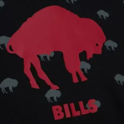 Men Mitchell & Ness Hoodies & Sweatshirts-Aop Fleece Hoodie Buffalo Bills