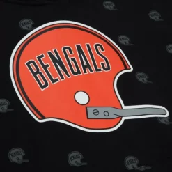 Men Mitchell & Ness Hoodies & Sweatshirts-Aop Fleece Hoodie Cincinnati Bengals