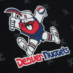 Men Mitchell & Ness Hoodies & Sweatshirts-Aop Fleece Hoodie Denver Nuggets