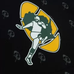 Men Mitchell & Ness Hoodies & Sweatshirts-Aop Fleece Hoodie Green Bay Packers