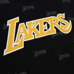 Men Mitchell & Ness Hoodies & Sweatshirts-Aop Fleece Hoodie Los Angeles Lakers