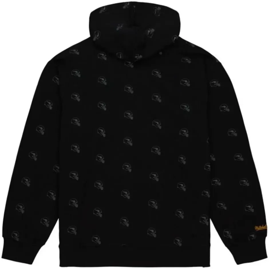 Men Mitchell & Ness Hoodies & Sweatshirts-Aop Fleece Hoodie Minnesota Vikings