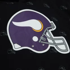 Men Mitchell & Ness Hoodies & Sweatshirts-Aop Fleece Hoodie Minnesota Vikings