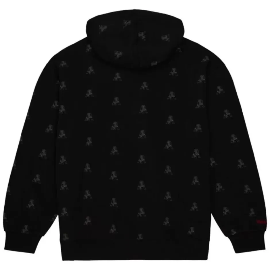 Men Mitchell & Ness Hoodies & Sweatshirts-Aop Fleece Hoodie New England Patriots