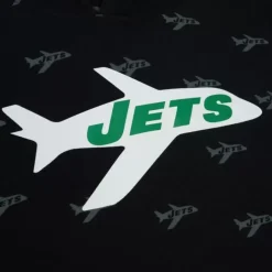 Men Mitchell & Ness Hoodies & Sweatshirts-Aop Fleece Hoodie New York Jets