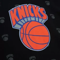 Men Mitchell & Ness Hoodies & Sweatshirts-Aop Fleece Hoodie New York Knicks
