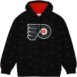 Men Mitchell & Ness Hoodies & Sweatshirts-Aop Fleece Hoodie Philadelphia Flyers
