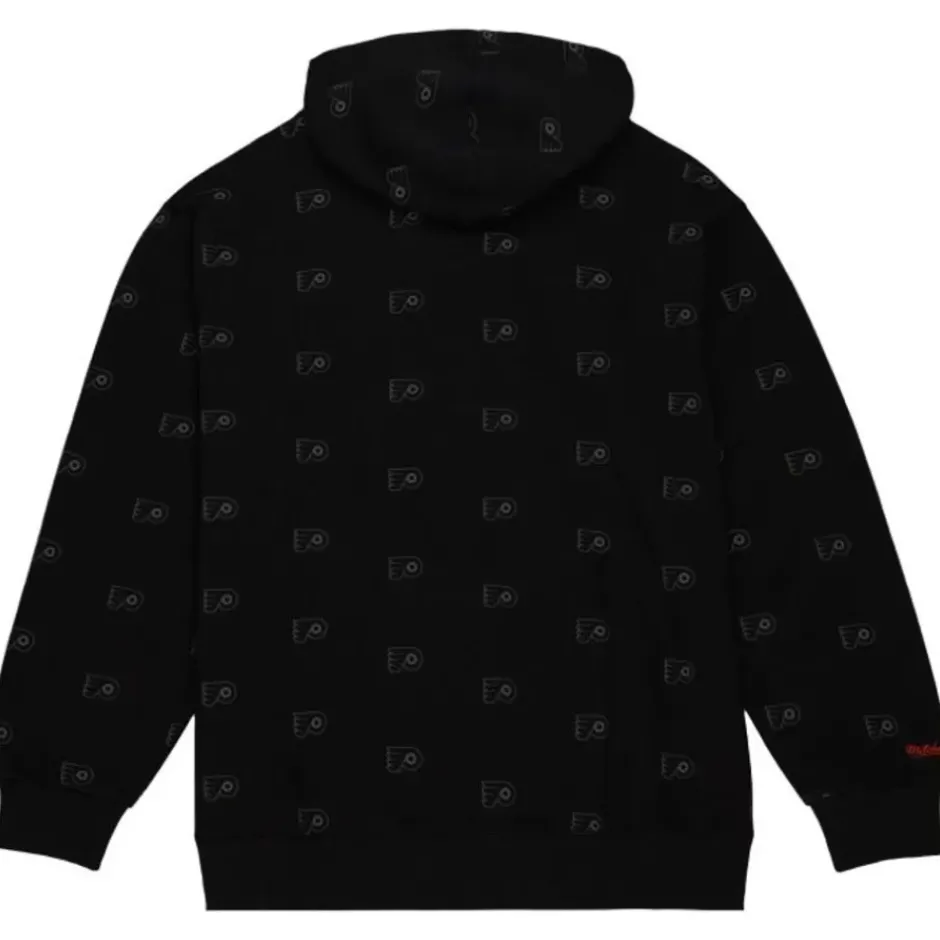 Men Mitchell & Ness Hoodies & Sweatshirts-Aop Fleece Hoodie Philadelphia Flyers