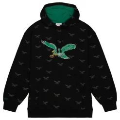 Men Mitchell & Ness Hoodies & Sweatshirts-Aop Fleece Hoodie Philadelphia Eagles