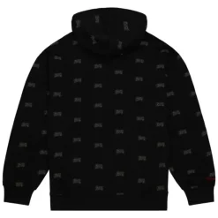 Men Mitchell & Ness Hoodies & Sweatshirts-Aop Fleece Hoodie Philadelphia 76Ers