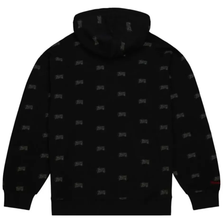 Men Mitchell & Ness Hoodies & Sweatshirts-Aop Fleece Hoodie Philadelphia 76Ers