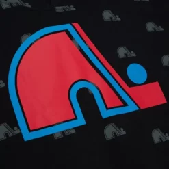 Men Mitchell & Ness Hoodies & Sweatshirts-Aop Fleece Hoodie Quebec Nordiques