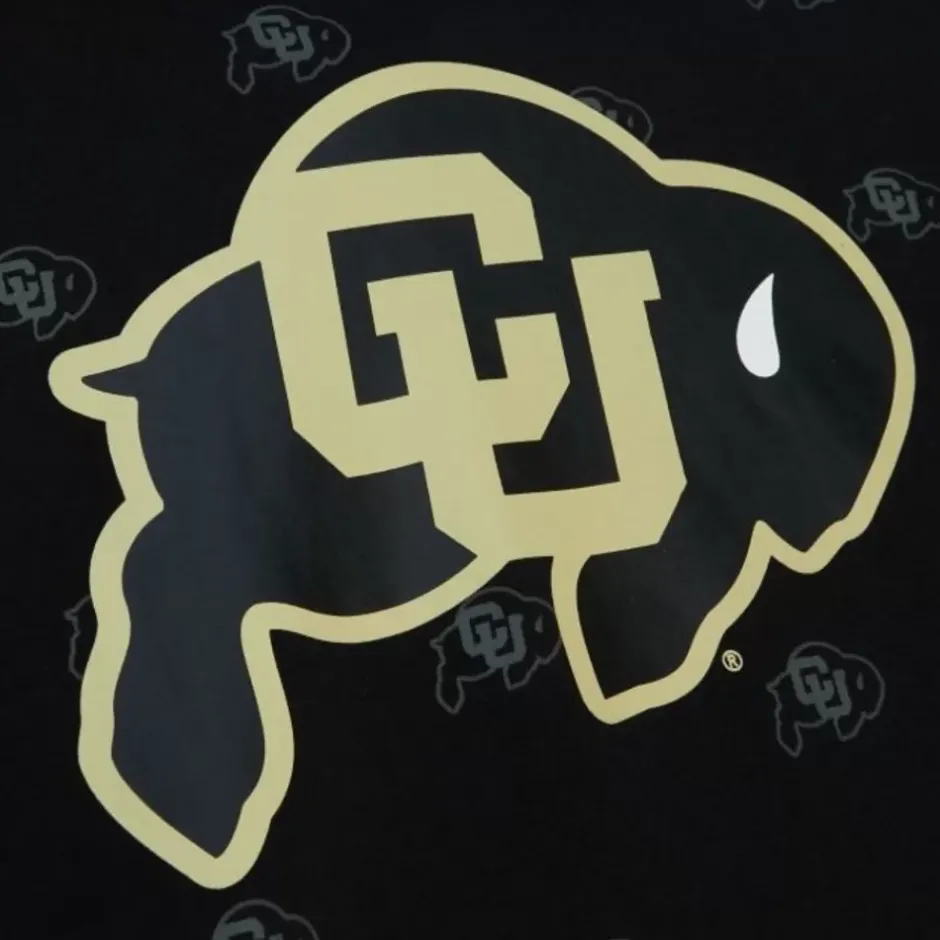 Men Mitchell & Ness Hoodies & Sweatshirts-Aop Fleece Hoodie University Of Colorado Boulder