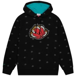 Men Mitchell & Ness Hoodies & Sweatshirts-Aop Fleece Hoodie Vancouver Grizzlies