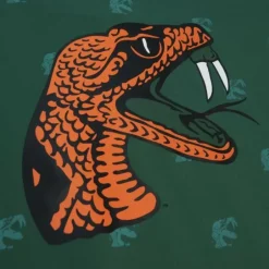 Men Mitchell & Ness T-Shirts & Tops-Aop Ss Top Florida A&M University